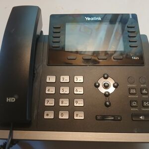 Link T46S Black and Silver VoIP Phone